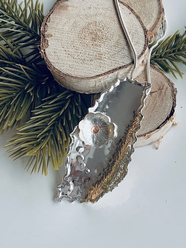 Never forgotten Sterling Silver and Copper Pendant