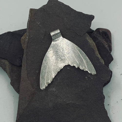 Sterling Silver Whale Tail Pendant