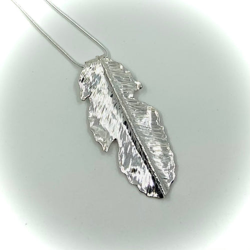 Sterling Silver Leaf Pendant