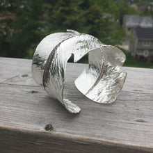 Sterling Silver Feather Cuff (Custom Orders available)